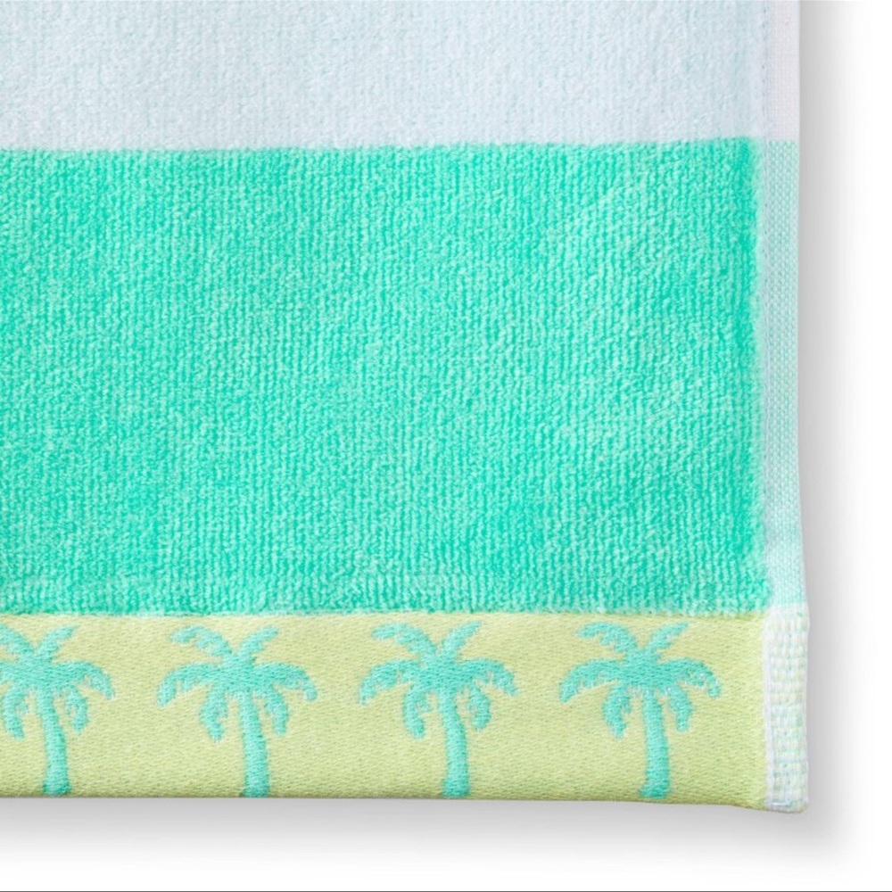 Striped Beach Towel Green/Light Yellow - Stoney
Clover Lane x Target